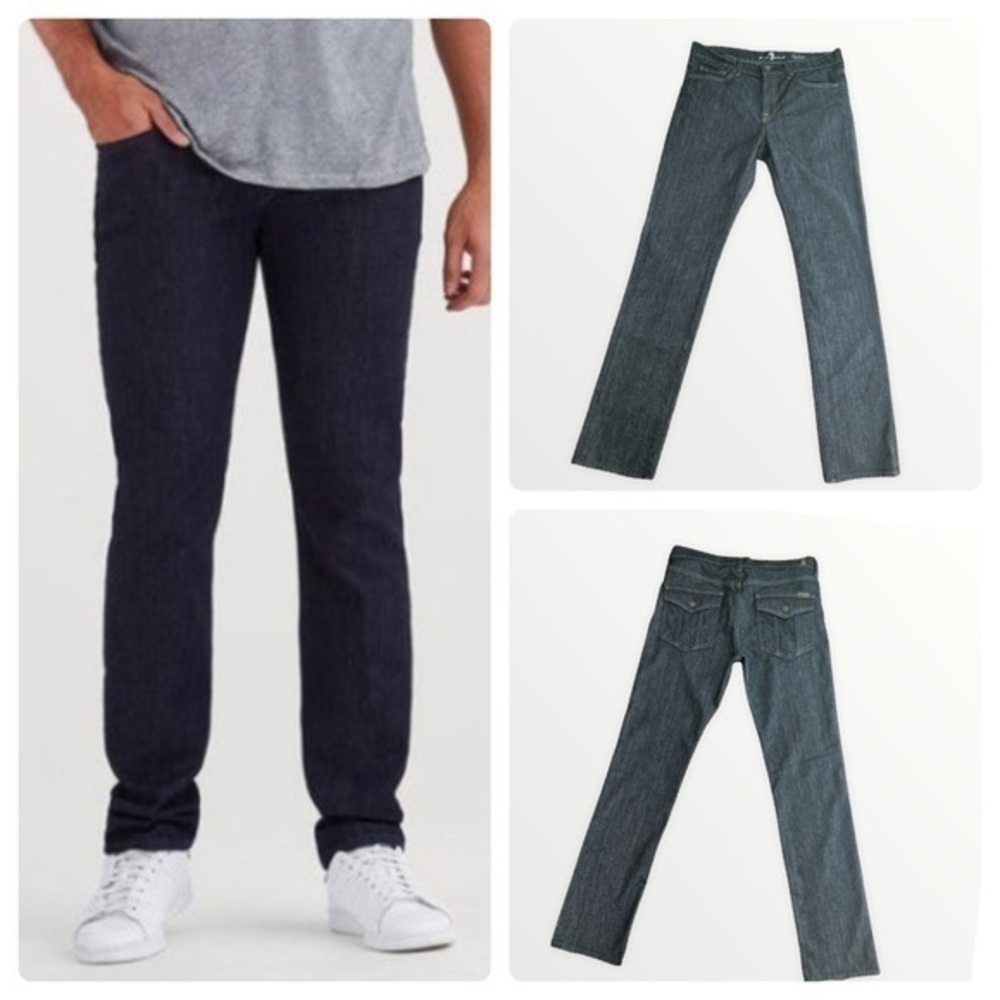 7 For All Mankind | 7 For All Mankind dark wash rocker jeans